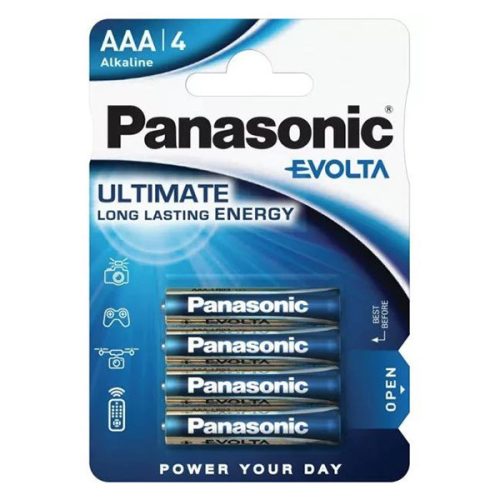 Panasonic EVOLTA LR03EGE/4BP 1,5V AAA/mikro szupertartós alkáli elem 4 db/csomag
