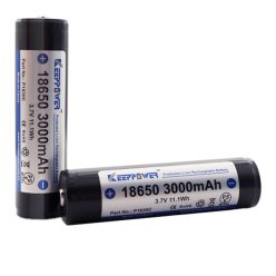   Keeppower P1830C 18650 3,7V 3000mAh védett Li-ion akkumulátor